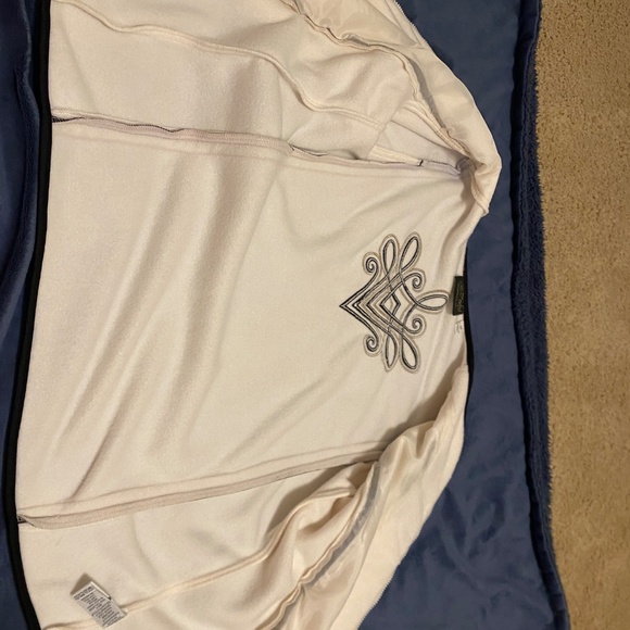 Bob Mackie Wearable Art Sweater Jacket Sweater Jacket Fleece Size M - Picture 10 of 12